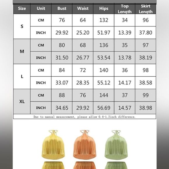 Maxi skirt and crop top set - Picture 6 of 6